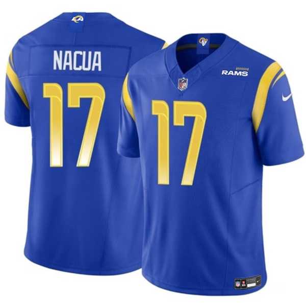 Men & Women & Youth Los Angeles Rams #17 Puka Nacua Blue 2023 F.U.S.E. Vapor Untouchable Jersey